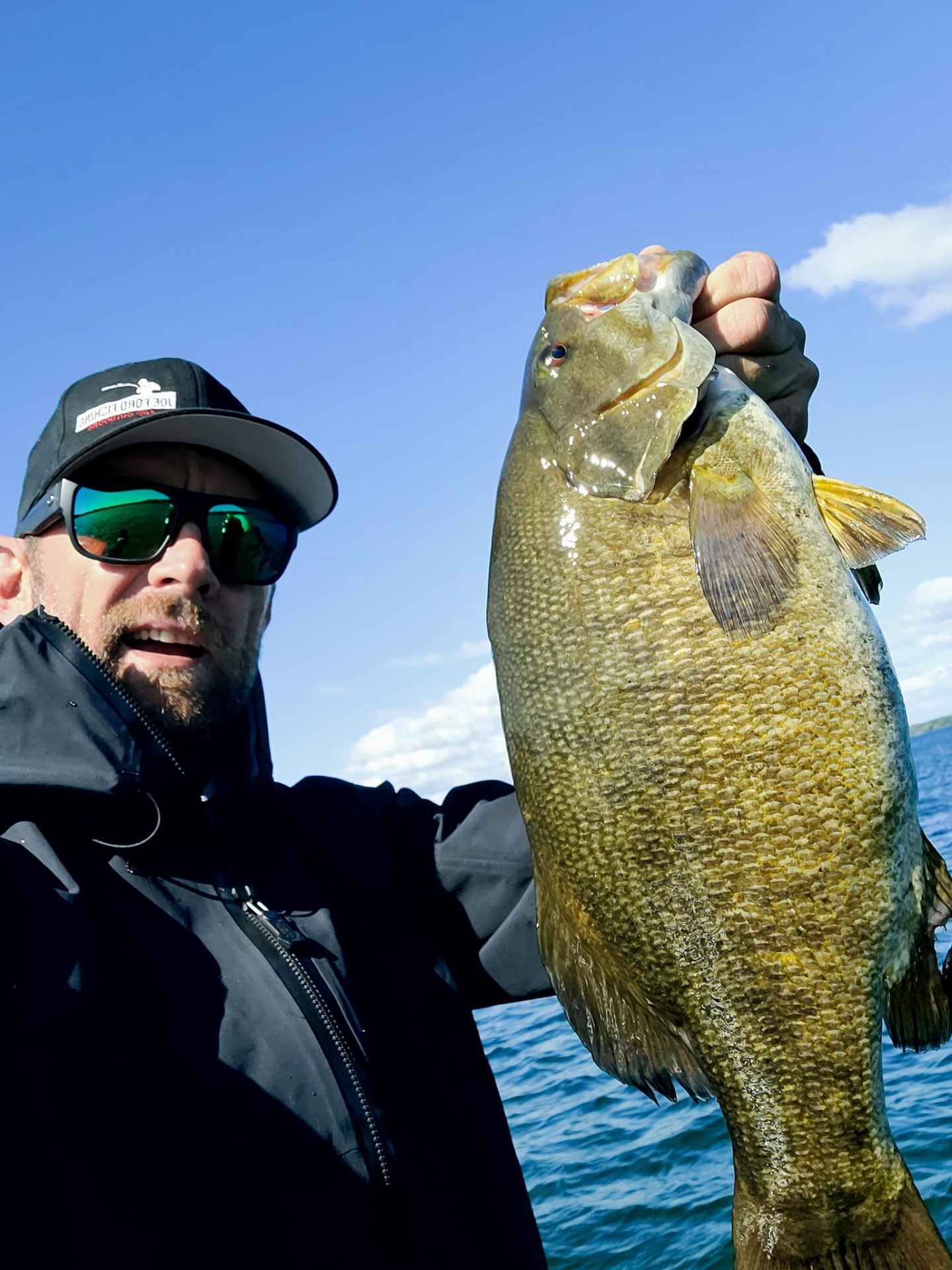 Joe Ford with a giant Lake Ontario smallmouth