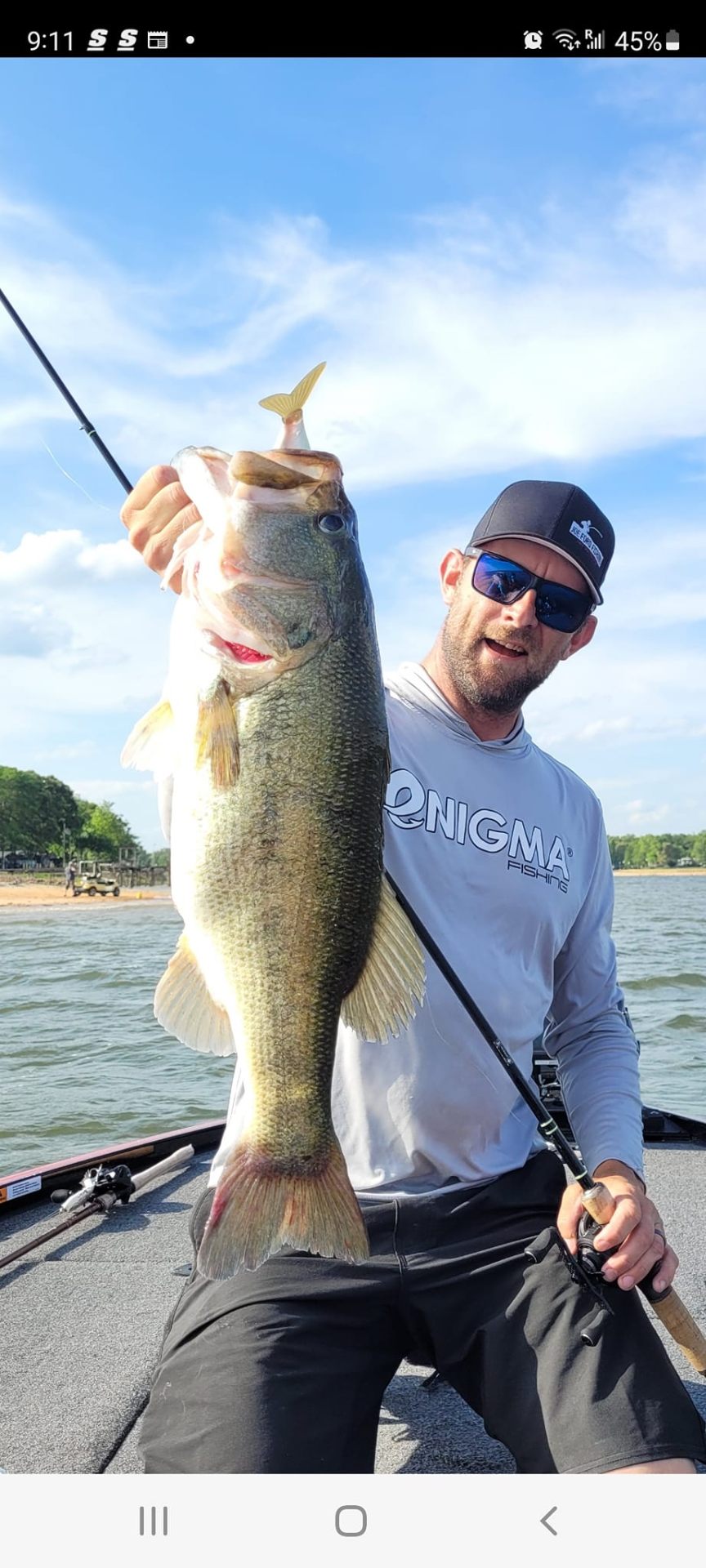 Largemouth bass caught on Lake Ontario
